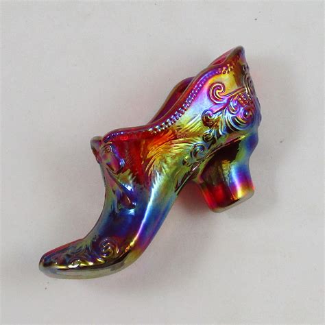 carnival glass shoe